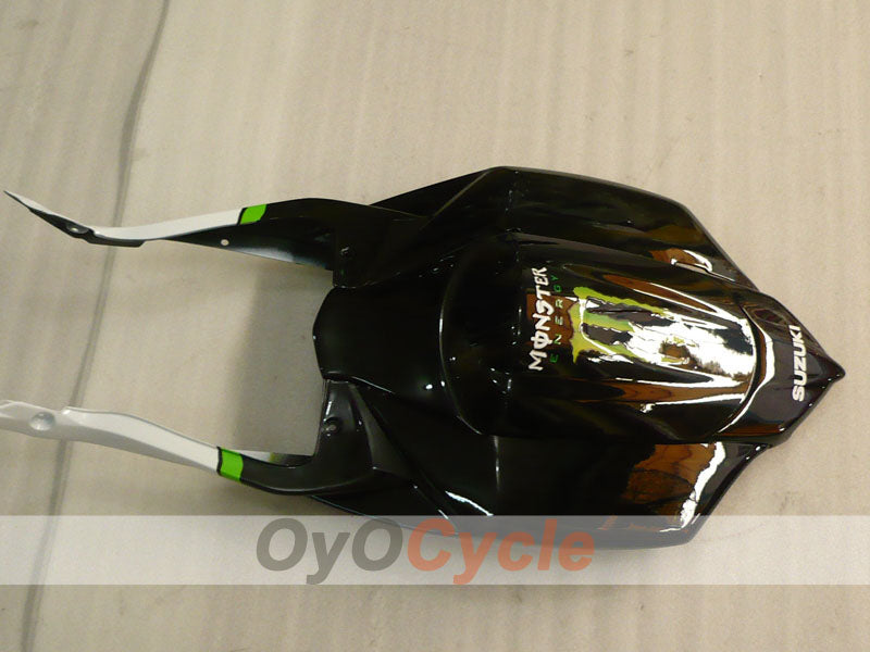 Verkleidungssatz für Einspritzmodelle 08-10 GSX R600 - Weiß, Schwarz - Monster #OYO87905388