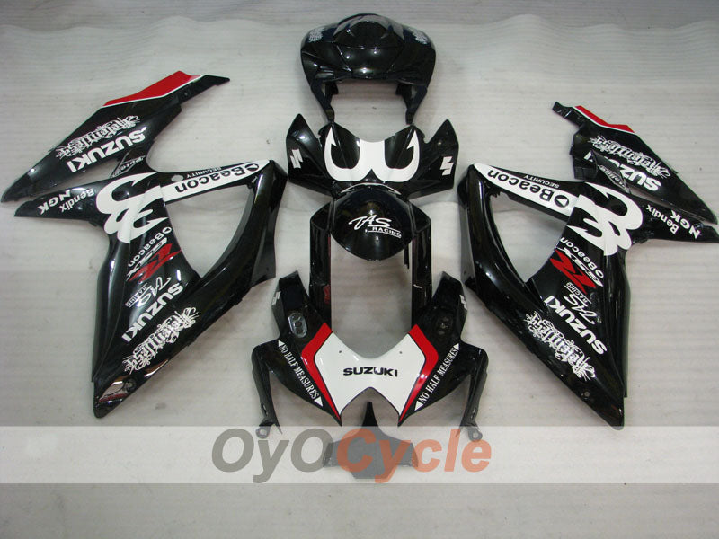 Verkleidungssatz für Einspritzermodelle der GSX R750 08-10 - Weiß, Schwarz - Beacon #OYO87905432 Zweitbild
