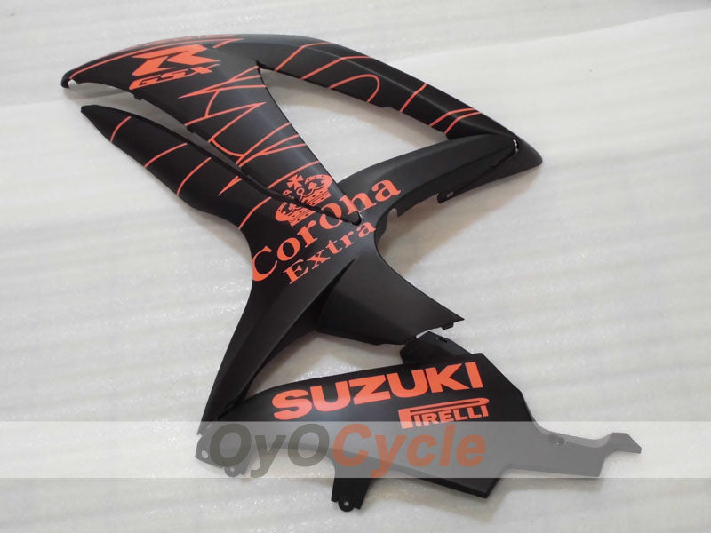Spritzverkleidungssatz für 08-10 GSX R600 - Orange, Schwarz, Matt - Corona #OYO87905391