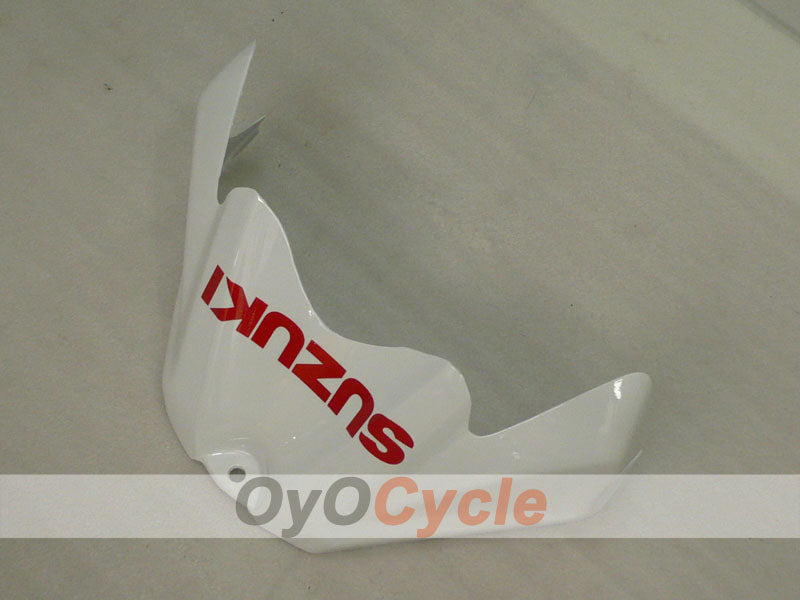 Spritzverkleidungssatz für 08-10 GSX R600 - Weinrot, Weiß - Werksstil #OYO87905393