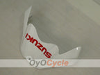 Spritzverkleidungssatz für 08-10 GSX R600 - Weinrot, Weiß - Werksstil #OYO87905393