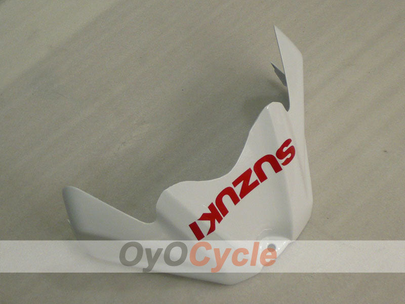 Spritzverkleidungssatz für 08-10 GSX R600 - Weinrot, Weiß - Werksstil #OYO87905393