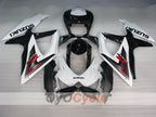 Spritzverkleidungssatz für 08-10 GSX R600 - Weiß, Schwarz - Werksstil #OYO87905394