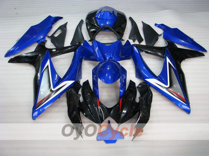 Verkleidungssatz für Einspritzermodelle der GSX R750 08-10 - Blau, Schwarz - Werksstil #OYO87905439 Zweitbild