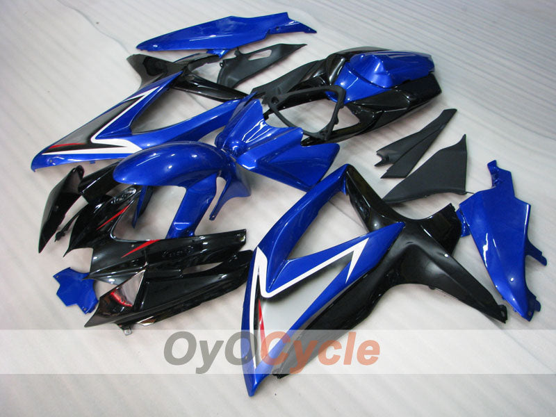 Verkleidungssatz für Einspritzermodelle der GSX R750 08-10 - Blau, Schwarz - Werksstil #OYO87905439