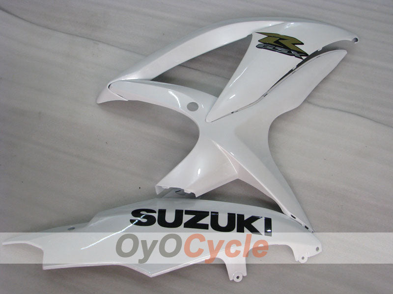 Verkleidungssatz für Einspritzmodelle für GSX R750 08-10 - Weiß, Schwarz - Werksstil #OYO87905441