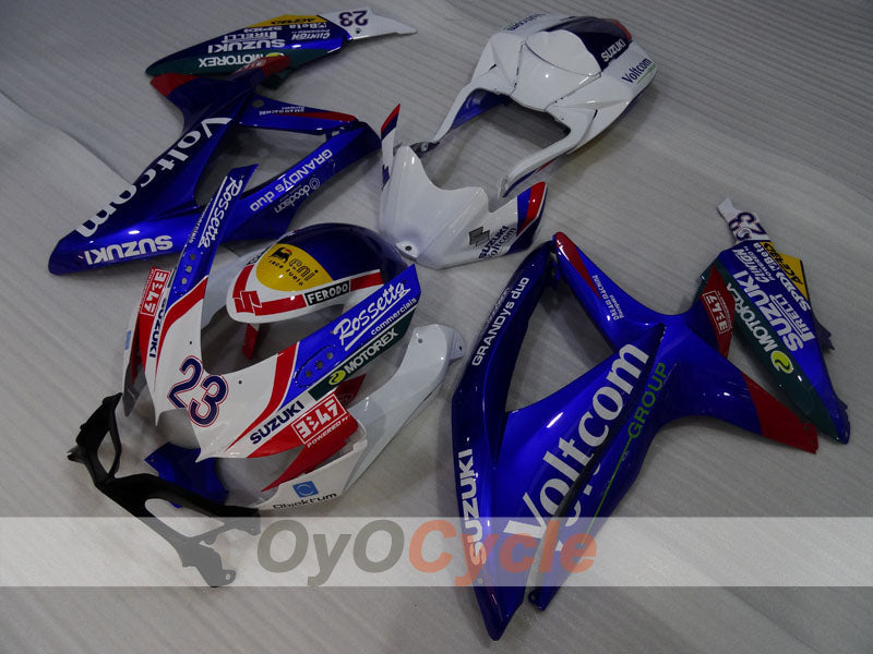 Verkleidungssatz für Einspritzmodelle für GSX R750 08-10 - Blau, Weiß - Voltcom #OYO87905443 Hauptbild
