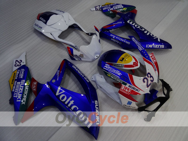 Verkleidungssatz für Einspritzmodelle für GSX R750 08-10 - Blau, Weiß - Voltcom #OYO87905443 Zweitbild