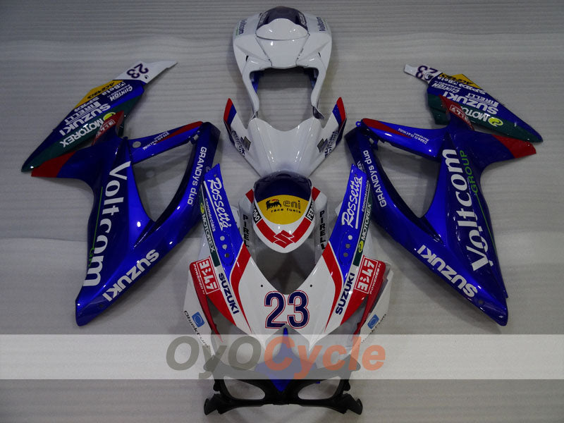 Verkleidungssatz für Einspritzmodelle für GSX R750 08-10 - Blau, Weiß - Voltcom #OYO87905443