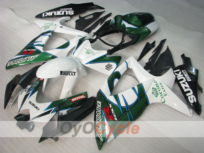 Verkleidungssatz für Einspritzmodelle für GSX R750 08-10 - Grün, Weiß - Corona #OYO87905445 Zweitbild