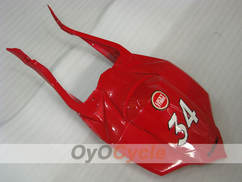 Verkleidungssatz für Einspritzmodelle für GSX R750 08-10 - Rot, Schwarz - Lucky Strike #OYO87905446