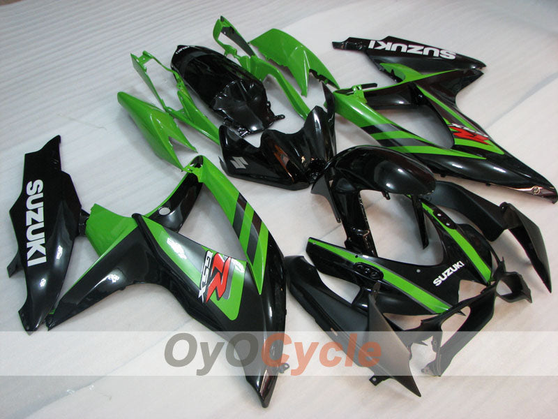 Verkleidungssatz für Einspritzmodelle für GSX R750 08-10 - Grün, Schwarz - Werksstil #OYO87905448 Hauptbild