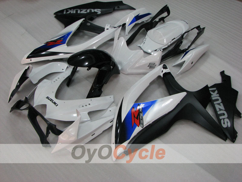 Verkleidungssatz für Einspritzmodelle für GSX R750 08-10 - Weiß, Schwarz - Werksstil #OYO87905450 Zweitbild