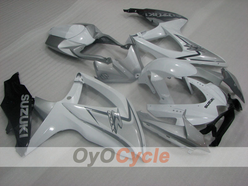 Verkleidungssatz für Einspritzmodelle für GSX R750 08-10 - Weiß, Grau - Werksstil #OYO87905451 Hauptbild