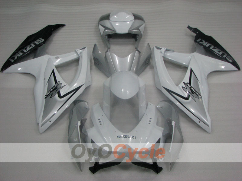 Verkleidungssatz für Einspritzmodelle für GSX R750 08-10 - Weiß, Grau - Werksstil #OYO87905451 Zweitbild