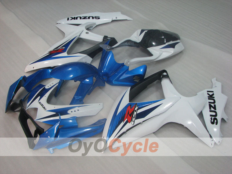 Verkleidungssatz für Einspritzmodelle 08-10 GSX R750 - Blau, Weiß - Werksdesign #OYO87905453