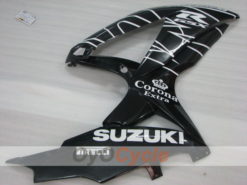 Verkleidungssatz für Einspritzmodelle 08-10 GSX R750 - Schwarz - Corona #OYO87905454