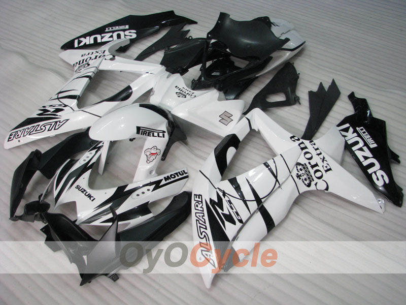Verkleidungssatz für Einspritzmodelle 08-10 GSX R750 - Weiß, Schwarz - Corona #OYO87905455 Zweitbild