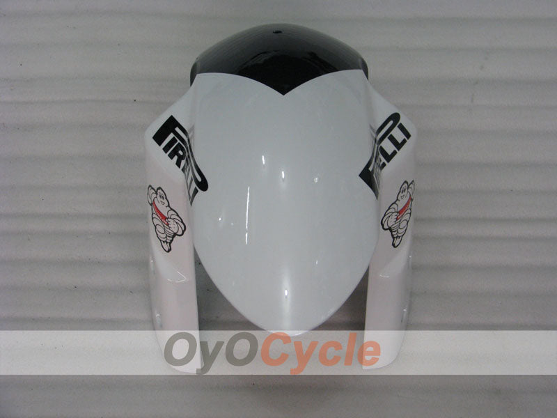 Verkleidungssatz für Einspritzmodelle 08-10 GSX R750 - Weiß, Schwarz - Corona #OYO87905455