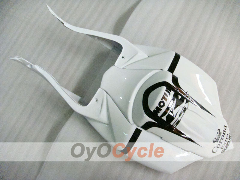 Verkleidungssatz für Einspritzmodelle 08-10 GSX R750 - Weiß, Schwarz - Corona #OYO87905456