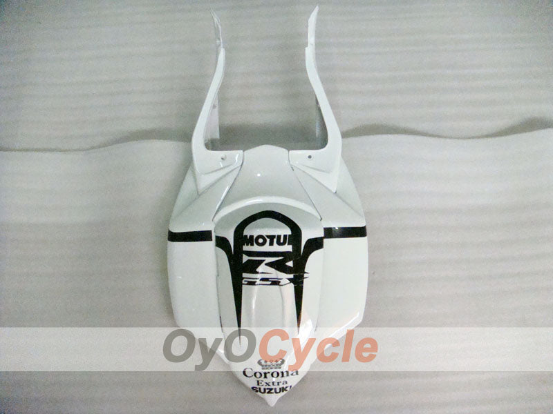 Verkleidungssatz für Einspritzmodelle 08-10 GSX R750 - Weiß, Schwarz - Corona #OYO87905456