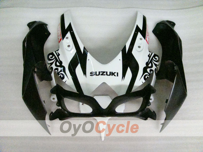 Verkleidungssatz für Einspritzmodelle 08-10 GSX R750 - Weiß, Schwarz - Corona #OYO87905456