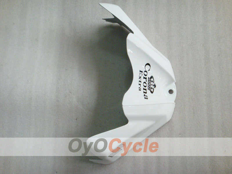 Verkleidungssatz für Einspritzmodelle 08-10 GSX R750 - Weiß, Schwarz - Corona #OYO87905457