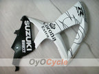 Verkleidungssatz für Einspritzmodelle 08-10 GSX R750 - Weiß, Schwarz - Corona #OYO87905457