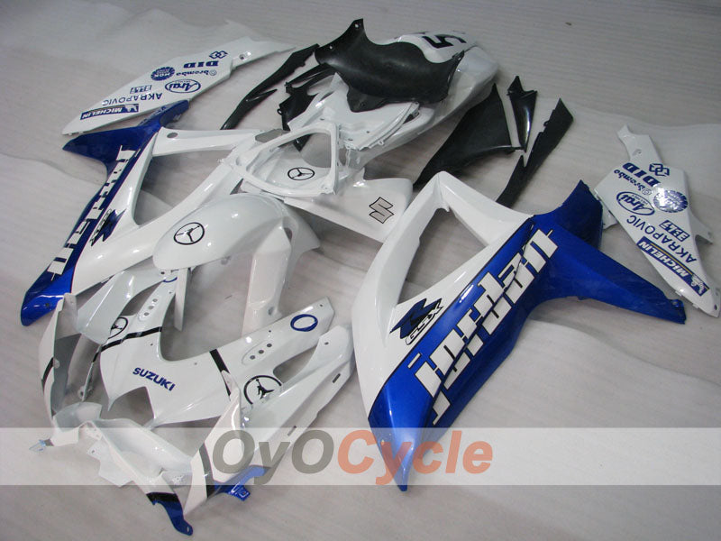 Verkleidungssatz für Einspritzmodelle 08-10 GSX R750 - Blau, Weiß - Jordan #OYO87905459 Zweitbild