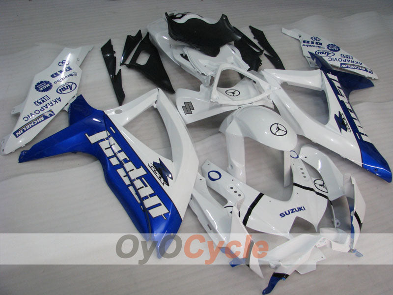 Verkleidungssatz für Einspritzmodelle 08-10 GSX R750 - Blau, Weiß - Jordan #OYO87905459 Hauptbild