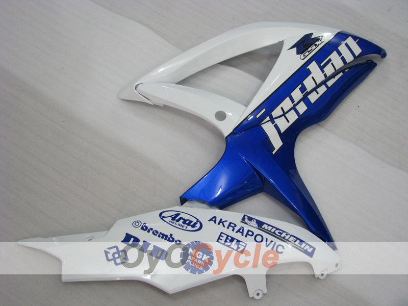 Verkleidungssatz für Einspritzmodelle 08-10 GSX R750 - Blau, Weiß - Jordan #OYO87905459