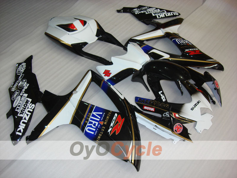 Verkleidungssatz für Einspritzmodelle 08-10 GSX R750 - Weiß, Schwarz - Rizla+ #OYO87905462 Hauptbild