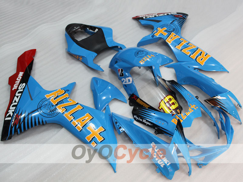 Einspritzverkleidungssatz für GSX R750, 11-26 - Blau - Rizla+ #OYO87905481 Hauptbild