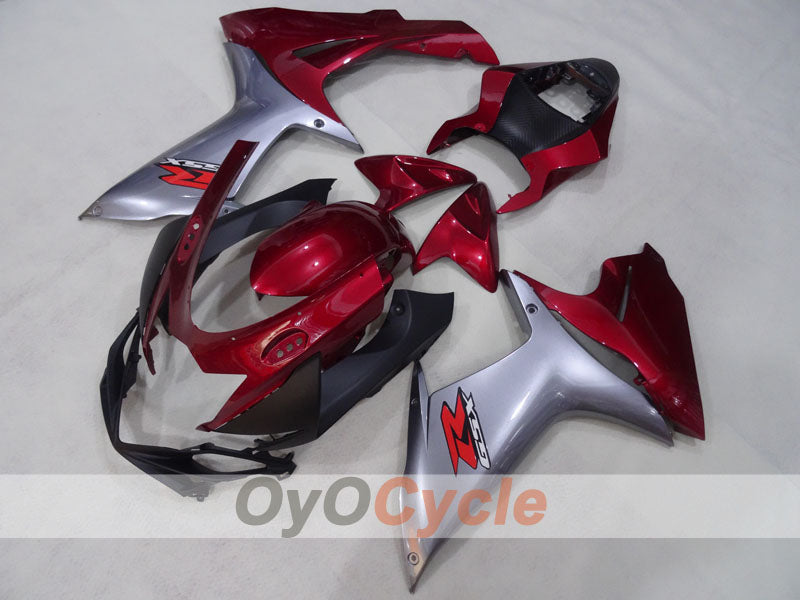 Einspritzverkleidungssatz für GSX R750, 11-26 - Rot, Silber - Werksausführung #OYO87905486