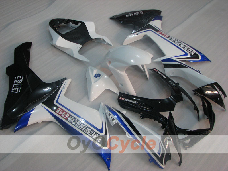 Einspritzverkleidungssatz für GSX R600 11-26 - Blau, Weiß, Schwarz - YOSHIMURA #OYO87905472