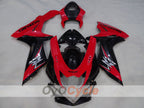 Einspritzverkleidungssatz für GSX R750 11-26 - Rot, Schwarz - Werksstil #OYO87905494