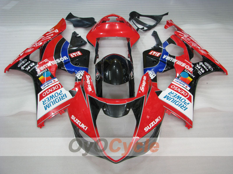 Einspritzverkleidungssatz für GSX R1000 03-04 - Rot, Schwarz - YOSHIMURA #OYO87905497