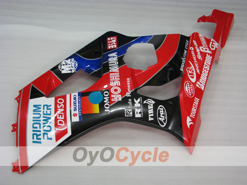 Einspritzverkleidungssatz für GSX R1000 03-04 - Rot, Schwarz - YOSHIMURA #OYO87905497
