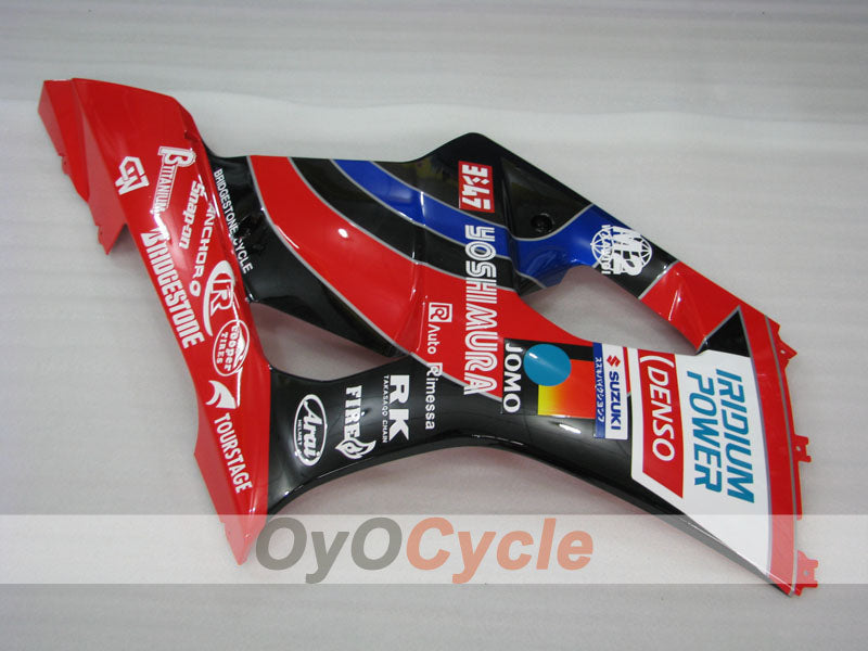 Einspritzverkleidungssatz für GSX R1000 03-04 - Rot, Schwarz - YOSHIMURA #OYO87905497