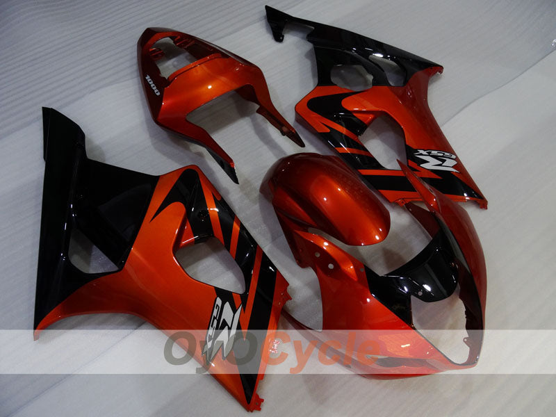 Einspritz-Verkleidungssatz für 03-04 GSX R1000 - Orange, Schwarz - Werksstil #OYO87905507 Hauptbild