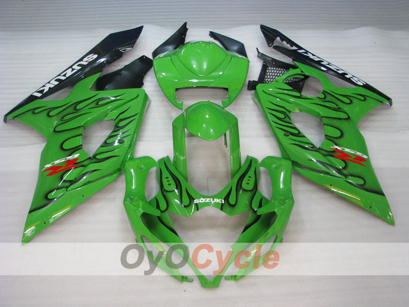 Einspritz-Verkleidungssatz für 05-06 GSX R1000 - Grün - Individuell gestaltet #OYO87905509