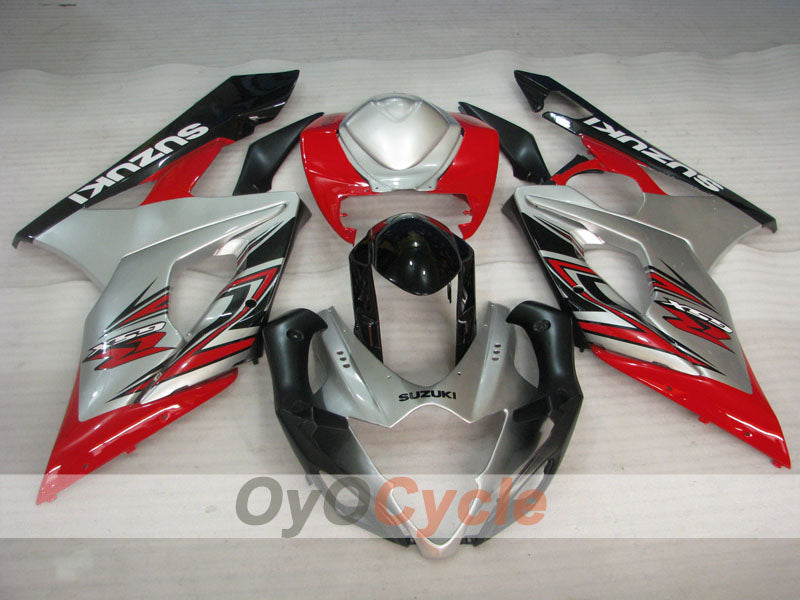 Einspritz-Verkleidungssatz für 05-06 GSX R1000 - Rot, Silber - Werksstil #OYO87905511 Zweitbild