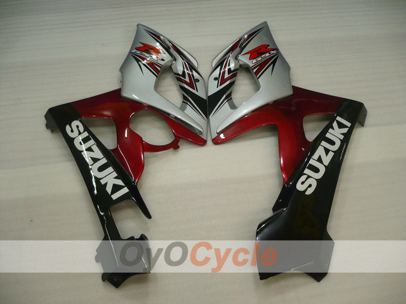 Einspritzverkleidungssatz für GSX R1000 05-06 - Rot, Silber - Werksdesign #OYO87905518