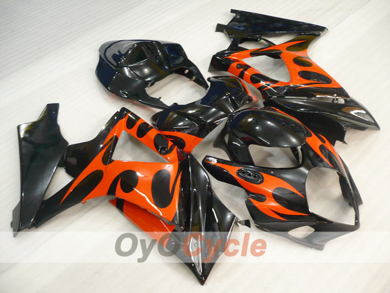 Einspritzverkleidungssatz für GSX R1000 07-08 - Orange, Schwarz - Individualisiert #OYO87905523 Hauptbild