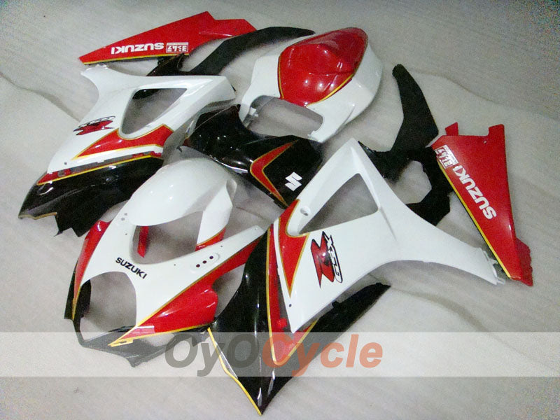 Einspritzverkleidungssatz für GSX R1000 07-08 - Rot, Weiß, Schwarz - Werksdesign #OYO87905524