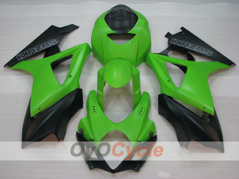 Verkleidungssatz für Einspritzmodelle 07-08 GSX R1000 - Grün, Schwarz, Matt - Werksstil #OYO87905529 Zweitbild