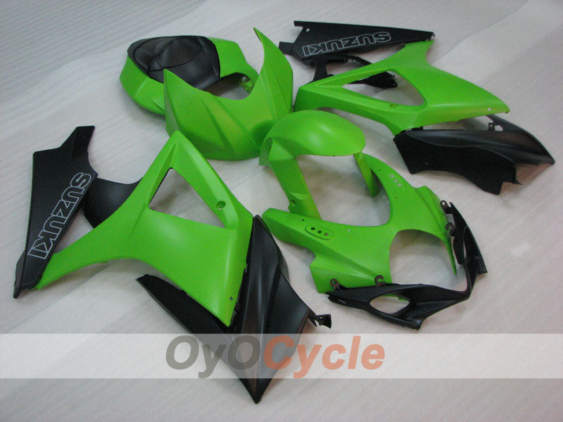 Verkleidungssatz für Einspritzmodelle 07-08 GSX R1000 - Grün, Schwarz, Matt - Werksstil #OYO87905529 Hauptbild