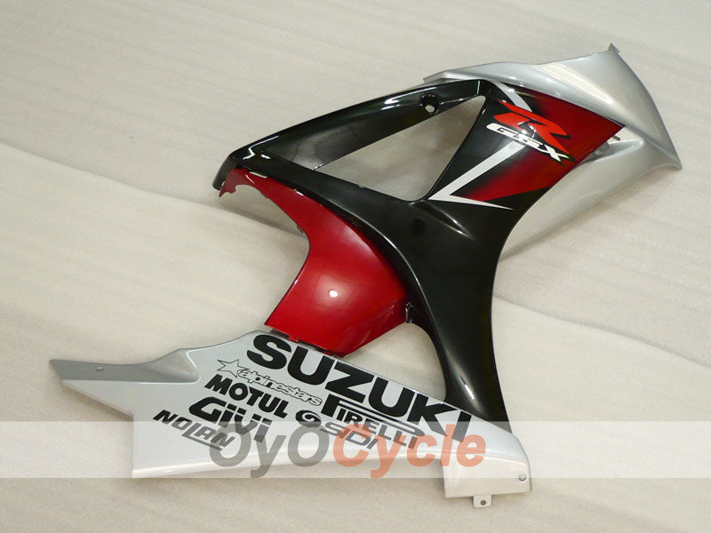 Verkleidungssatz für Einspritzmodelle 07-08 GSX R1000 - Rot, Schwarz, Grau - MOTUL #OYO87905532