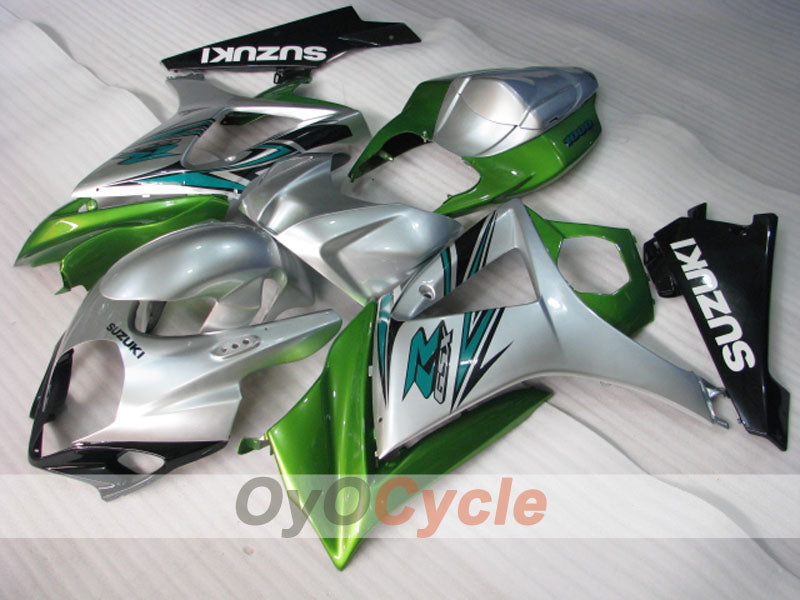 Verkleidungssatz für Einspritzmodelle 07-08 GSX R1000 - Grün, Silber - Werksstil #OYO87905533 Zweitbild