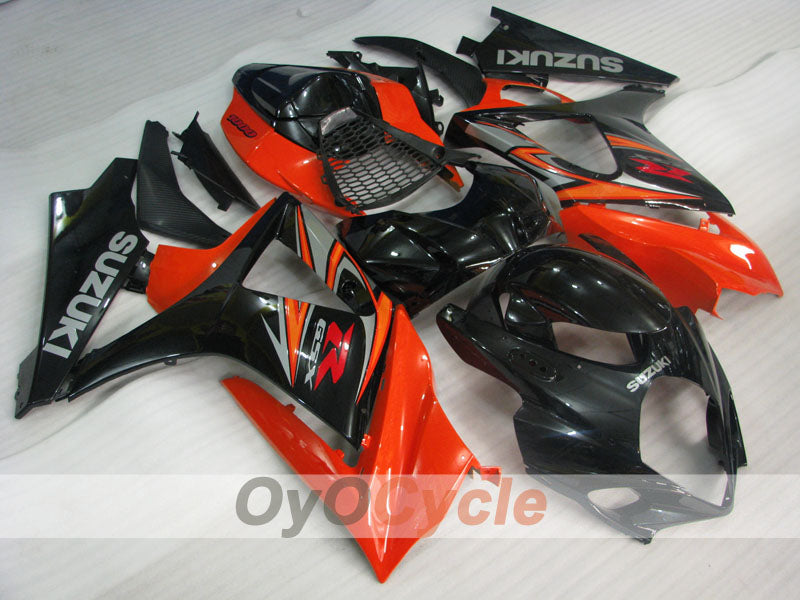 Verkleidungssatz für Einspritzmodelle 07-08 GSX R1000 - Orange, Schwarz - Werksstil #OYO87905534 Hauptbild